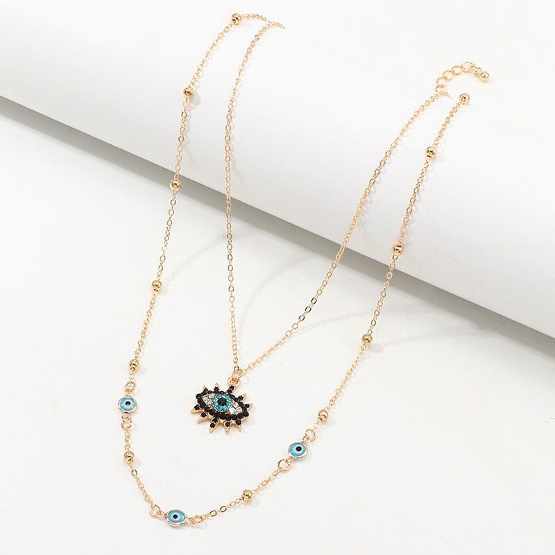 Vintage Fashion Evil Eye Necklace Pendant