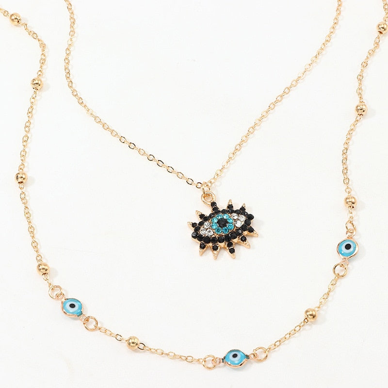 Vintage Fashion Evil Eye Necklace Pendant