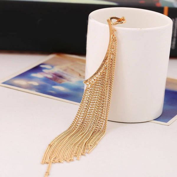 Pendientes largos con borlas étnicas bohemias para mujer