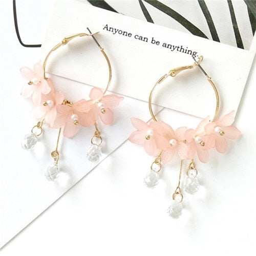 Fashion Trendy earrings flowers stud earrings for women