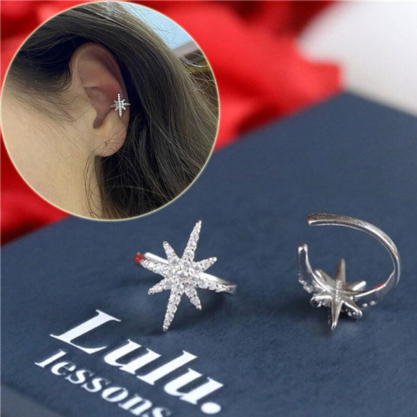 Pendientes de estrella de color dorado para mujer