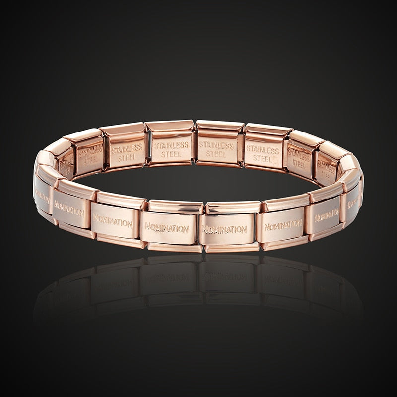 stainless steel bracelet letter and stretch fashion bangle
