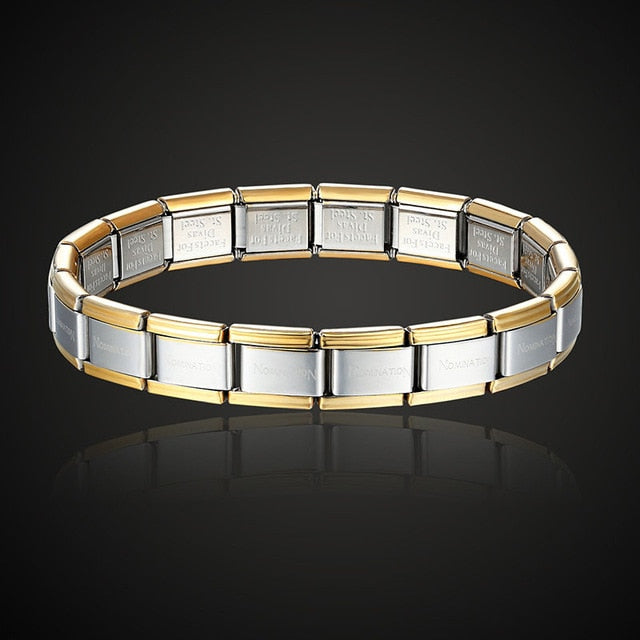 stainless steel bracelet letter and stretch fashion bangle