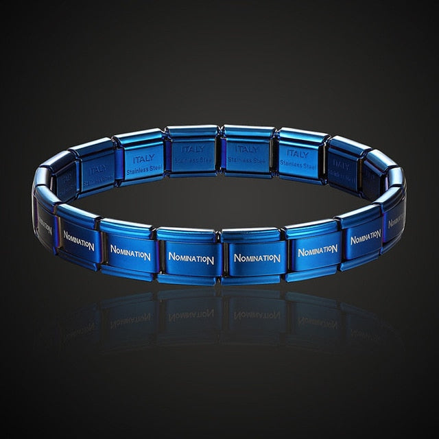 stainless steel bracelet letter and stretch fashion bangle