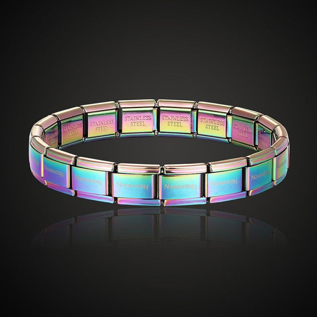 stainless steel bracelet letter and stretch fashion bangle