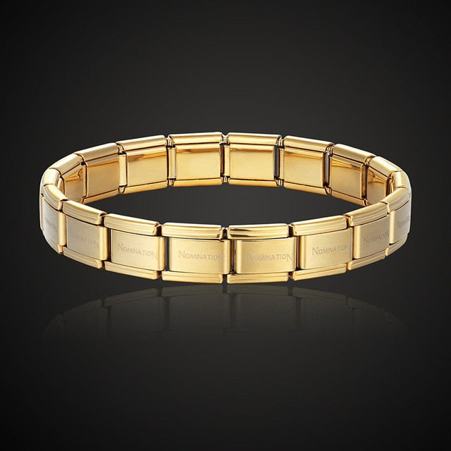 stainless steel bracelet letter and stretch fashion bangle