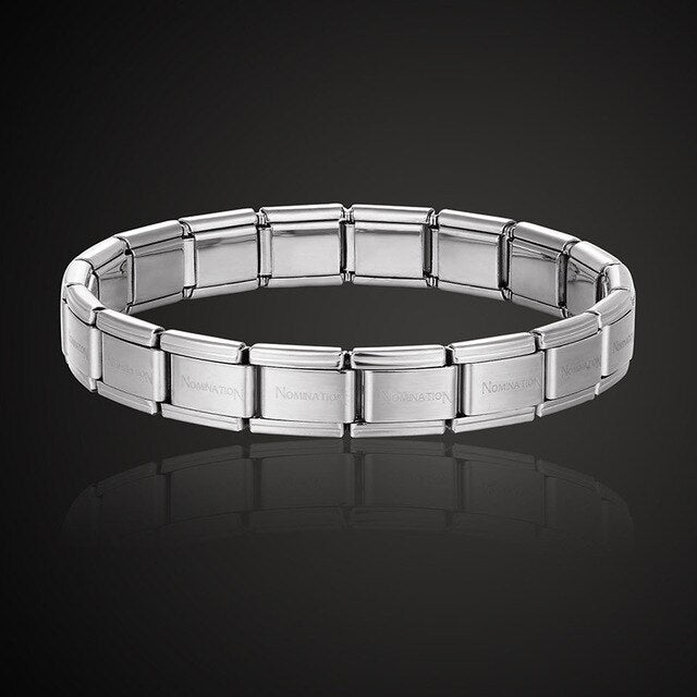 stainless steel bracelet letter and stretch fashion bangle