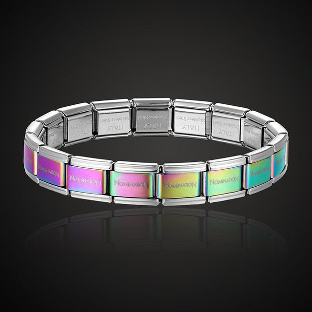 stainless steel bracelet letter and stretch fashion bangle