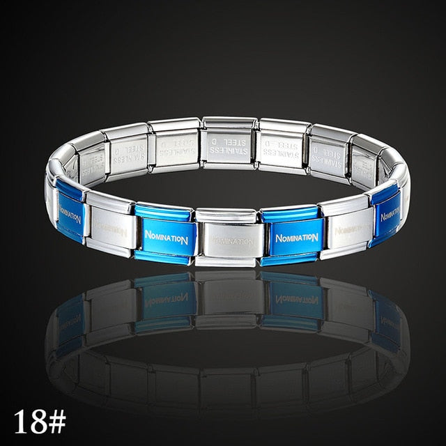 stainless steel bracelet letter and stretch fashion bangle