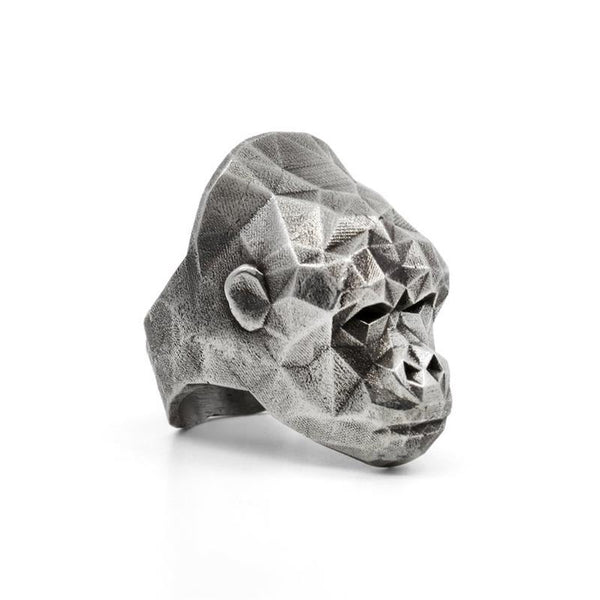 Mens Animal Orangutan Ring 316L Stainless Steel Rings