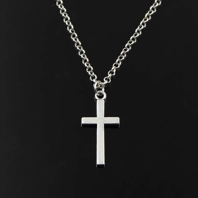 Classic Fashion Double Sided Cross Antique Silver Color Pendant