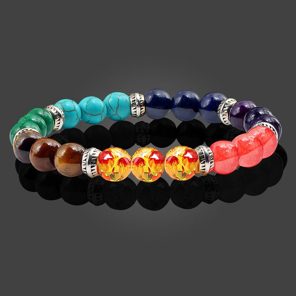 Pulsera de cuentas de Reiki de los 7 chakras