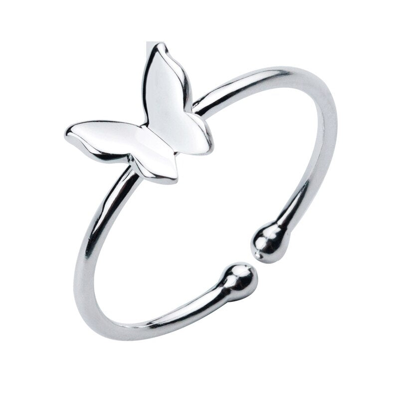 925 S Sterling Silver  Butterfly Cocktail Ring