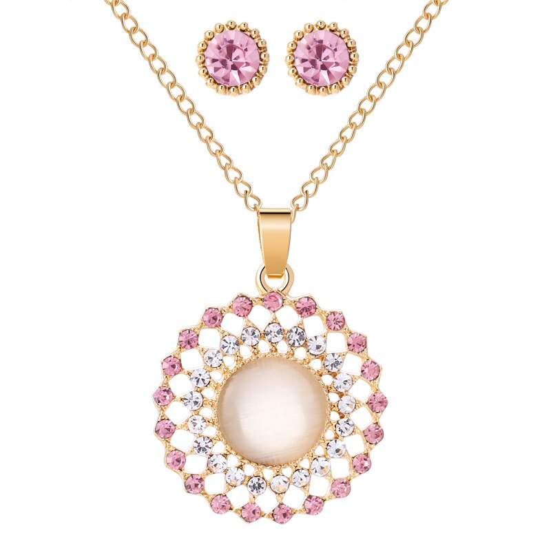New Design Round OPal Jewelry Sets