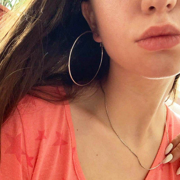 Pendientes de aro grandes de moda