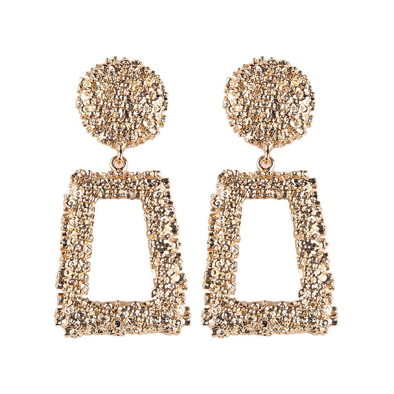 Big Earrings Exaggerated Matte Stud Earrings For Women