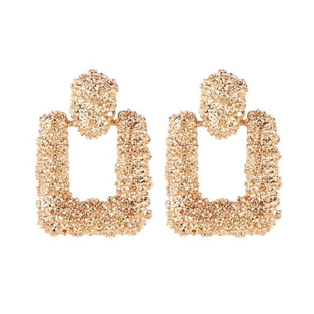 Big Earrings Exaggerated Matte Stud Earrings For Women