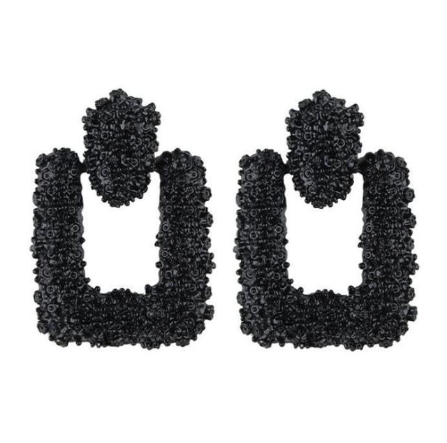 Big Earrings Exaggerated Matte Stud Earrings For Women