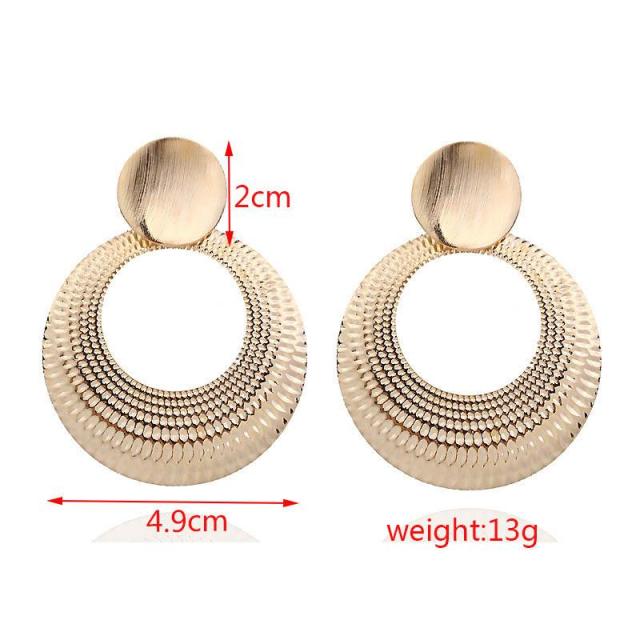 Big Earrings Exaggerated Matte Stud Earrings For Women