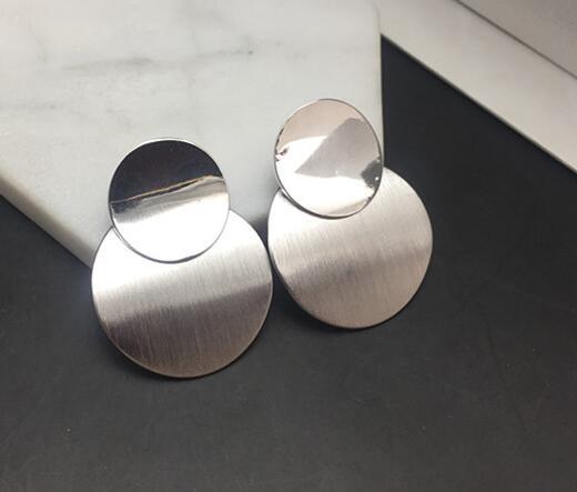 Big Earrings Exaggerated Matte Stud Earrings For Women