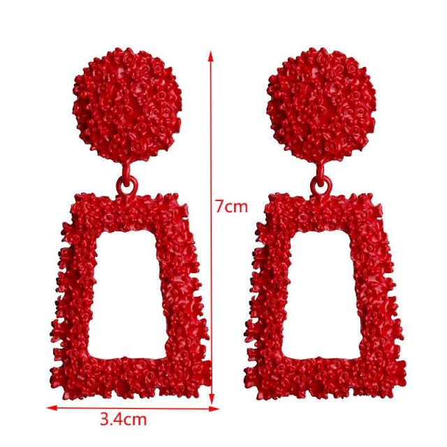 Big Earrings Exaggerated Matte Stud Earrings For Women