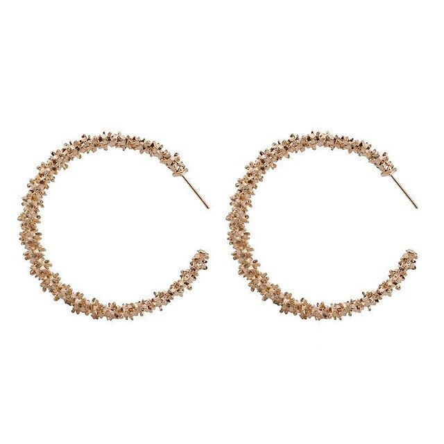 Big Earrings Exaggerated Matte Stud Earrings For Women