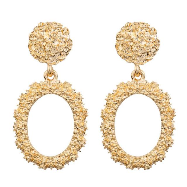 Big Earrings Exaggerated Matte Stud Earrings For Women
