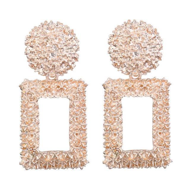 Big Earrings Exaggerated Matte Stud Earrings For Women