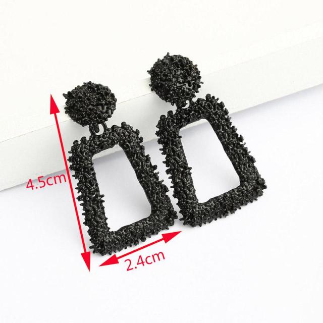 Big Earrings Exaggerated Matte Stud Earrings For Women