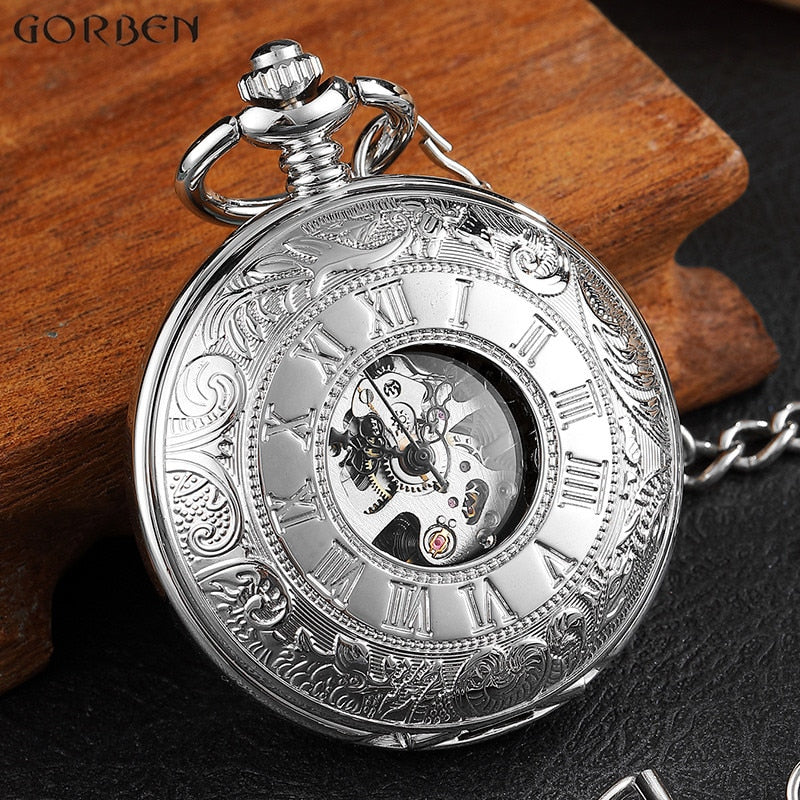 Vintage 2 Sides Open Case Mechanical Men's Watch