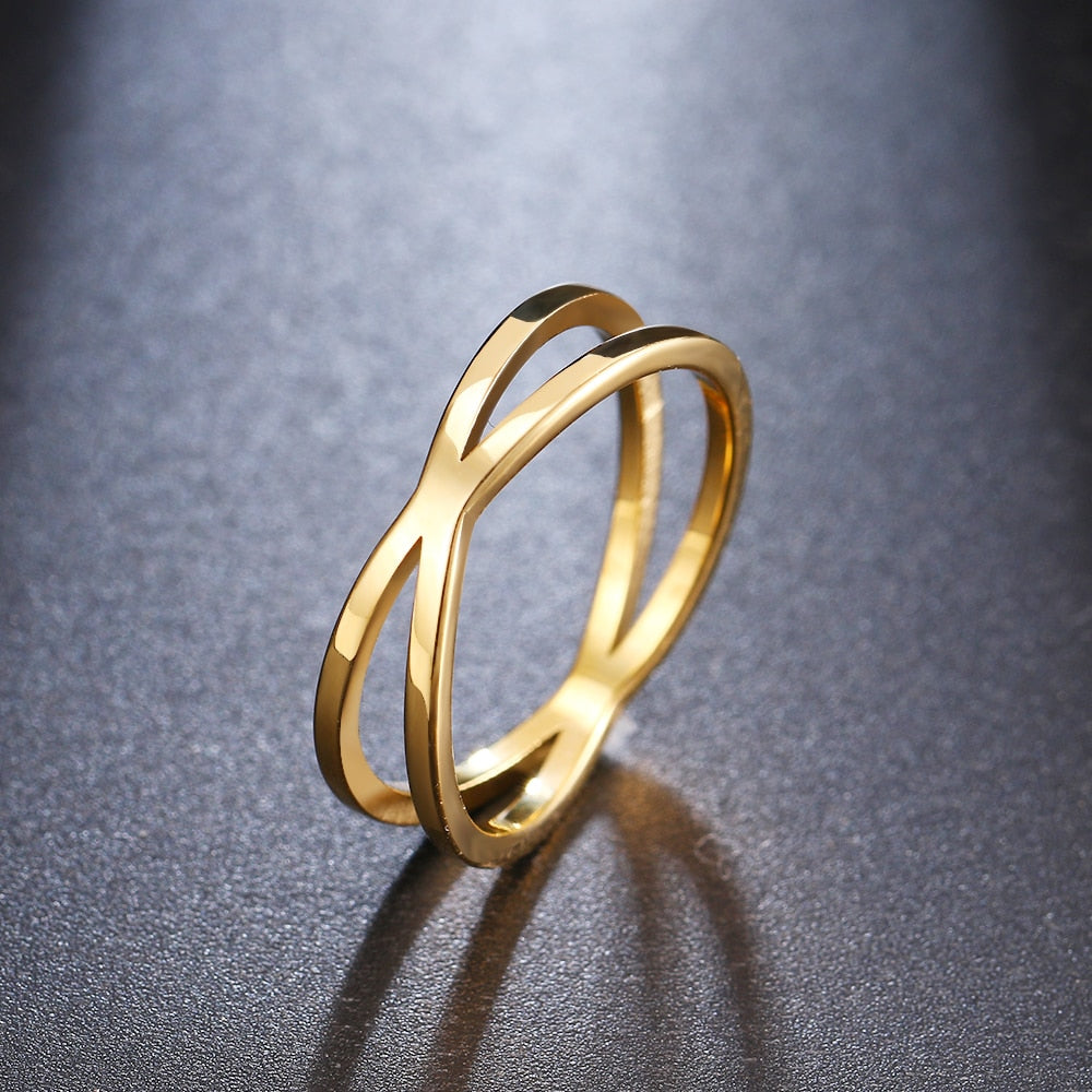 Bohemian Vintage Cross Gold Rings