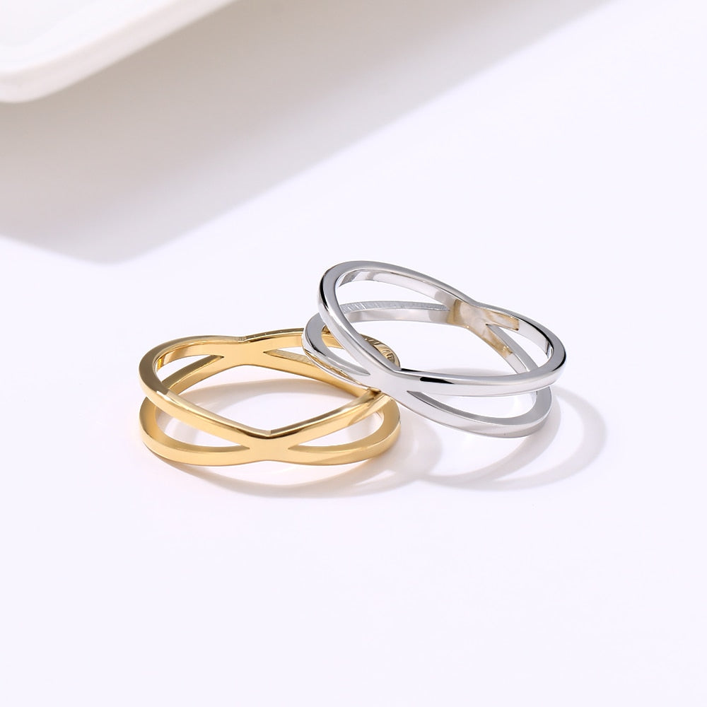 Bohemian Vintage Cross Gold Rings