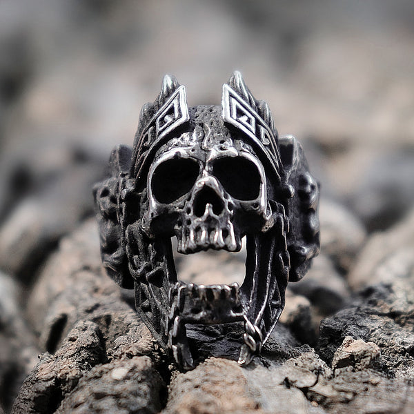 Anillos únicos de calavera de Ares de Gods of War