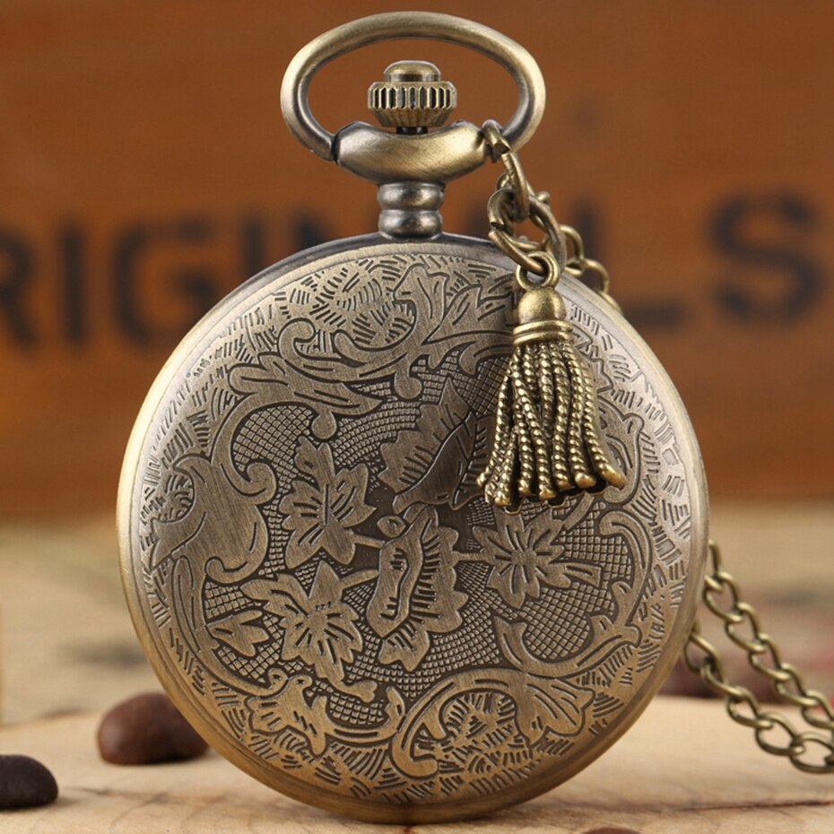 Bronze Lovely Princess Alice In Wonderland Theme Pocket Watches