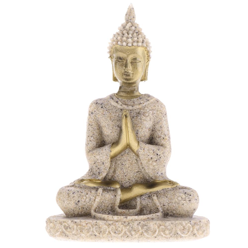 Sandstone Meditation Buddha Statue