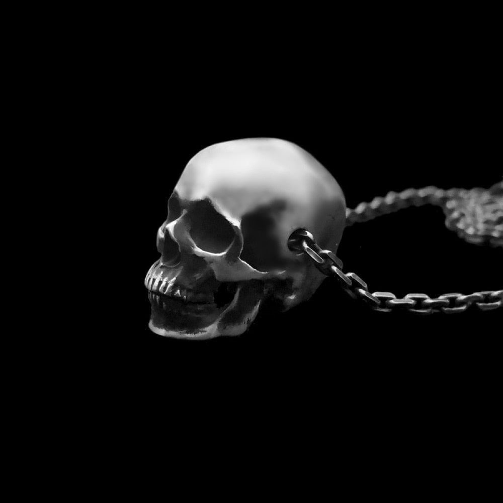 Anatomy Humans Skull Pendant Necklace Men's