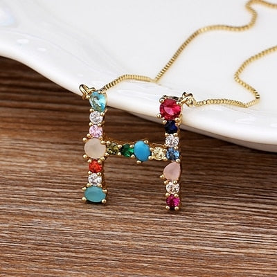 High Quality Women Initial Letter Necklace