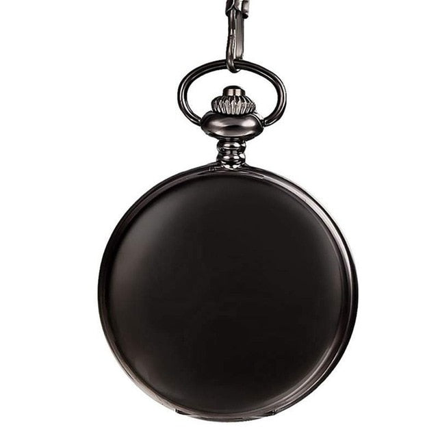 Luxury Smooth Silver Pendant Pocket FOB Watch