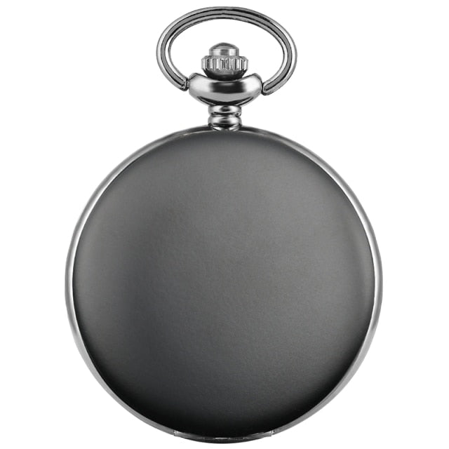 Luxury Smooth Silver Pendant Pocket FOB Watch