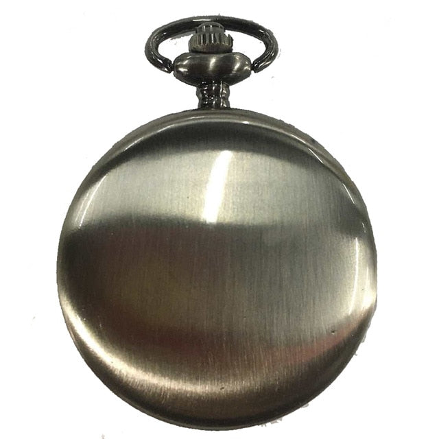 Luxury Smooth Silver Pendant Pocket FOB Watch