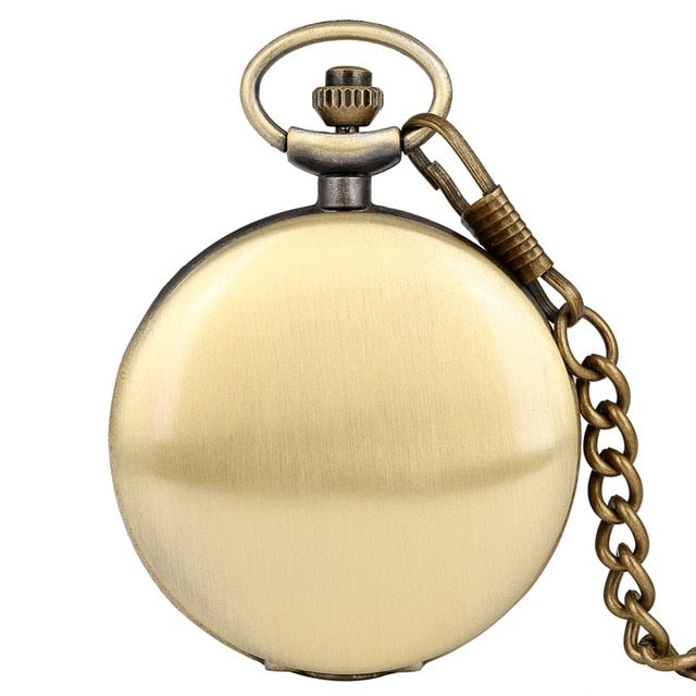 Luxury Smooth Silver Pendant Pocket FOB Watch