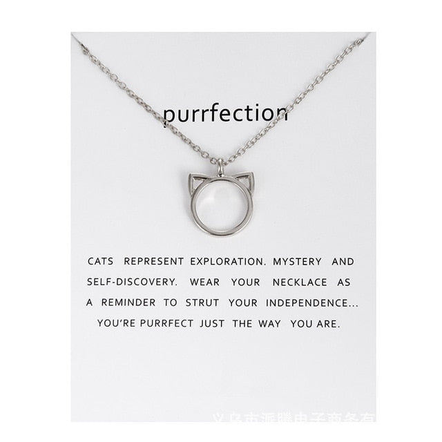 Clover Unicorn Luck Pendant Necklaces