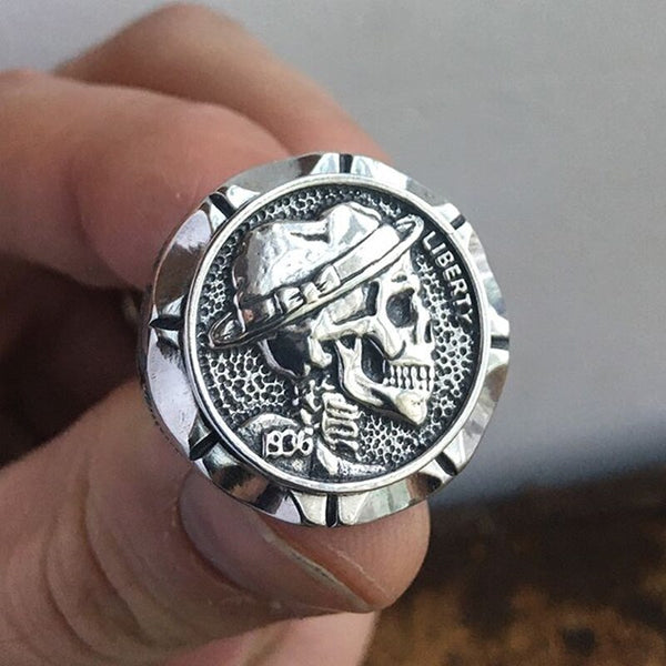 Hobo Nickel Brave Skull Rings