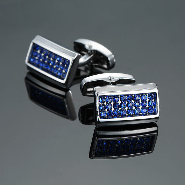 Luxury Blue white Cufflinks for Mens