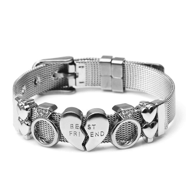 Colorful Stainless Steel Mesh Watch Belt Bracelets For Women