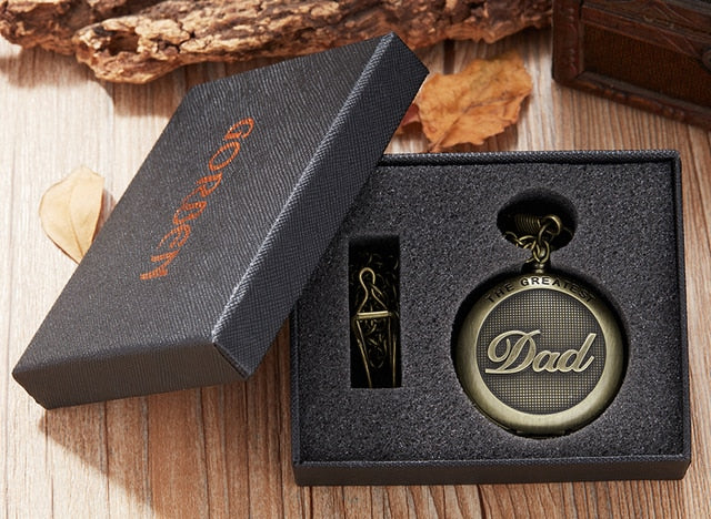 Fathers Day Gifts " TO MY GREAST DAD " Pocket Watch