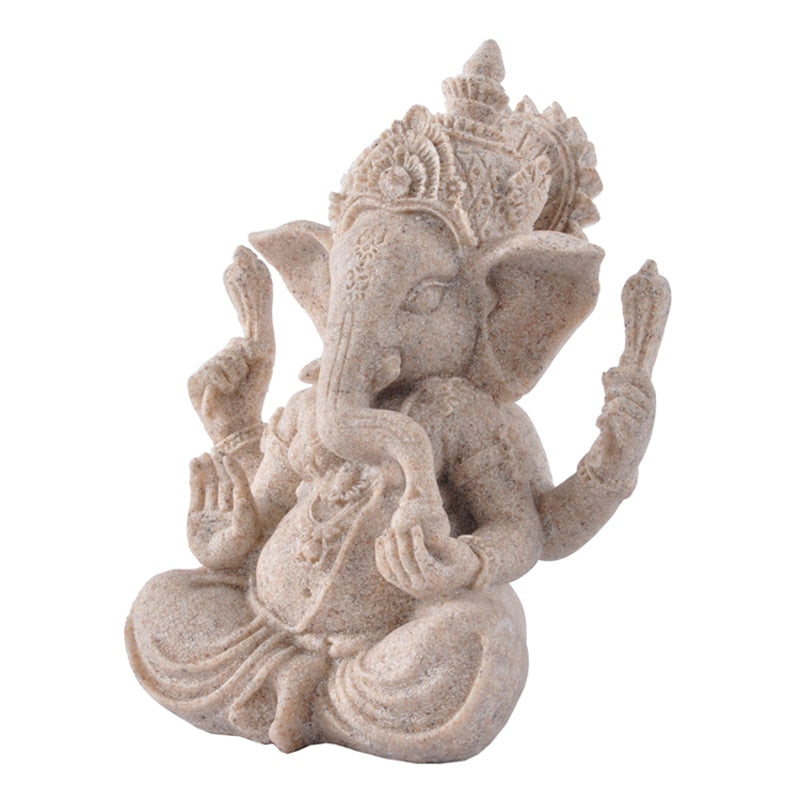 Sandstone Ganesha Ganapati Ganesh -Elephant Buddha Statue