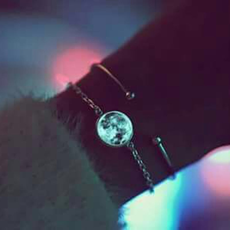 Birth Moon Bracelet Glow In The Dark Moon Phase  Chain Bracelet