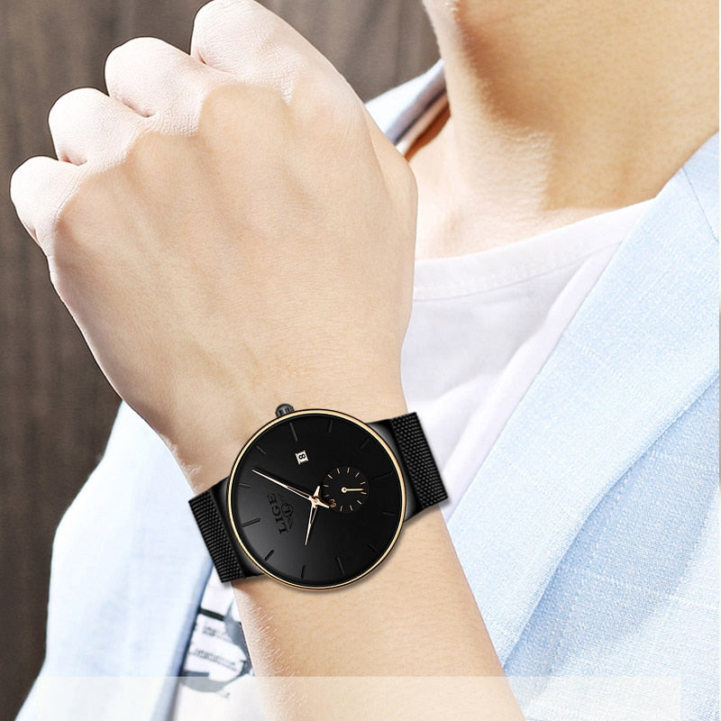 Fashion  Casual Waterproof Quartz Clock Mens Watches