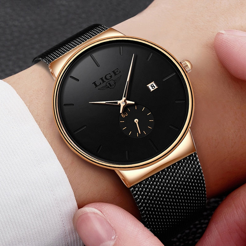Fashion  Casual Waterproof Quartz Clock Mens Watches